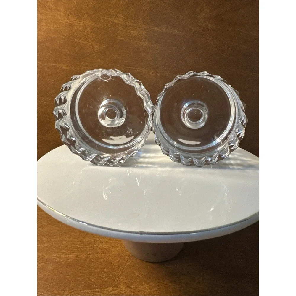 Vtg Orrefors crystal candle holder Ingeorg Lundin swedish 